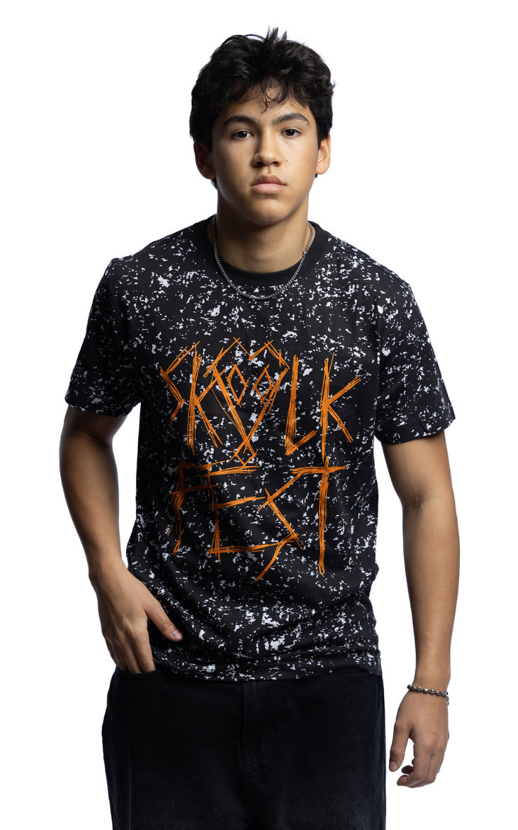 SKVLK POLKA DOT SPLATTER SKULK FEST T-SHIRT